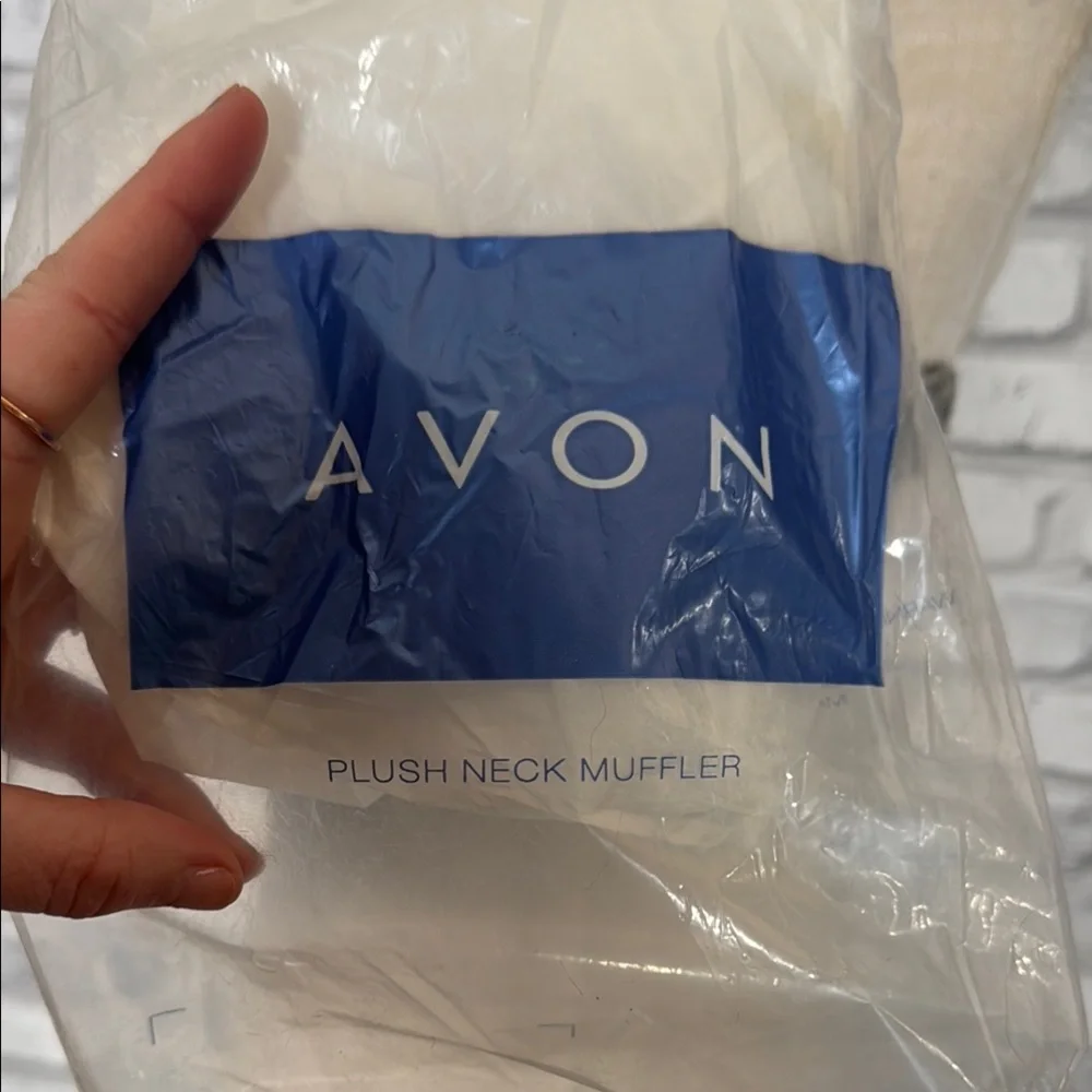 Avon Gray Faux Fur Scarf Wrap